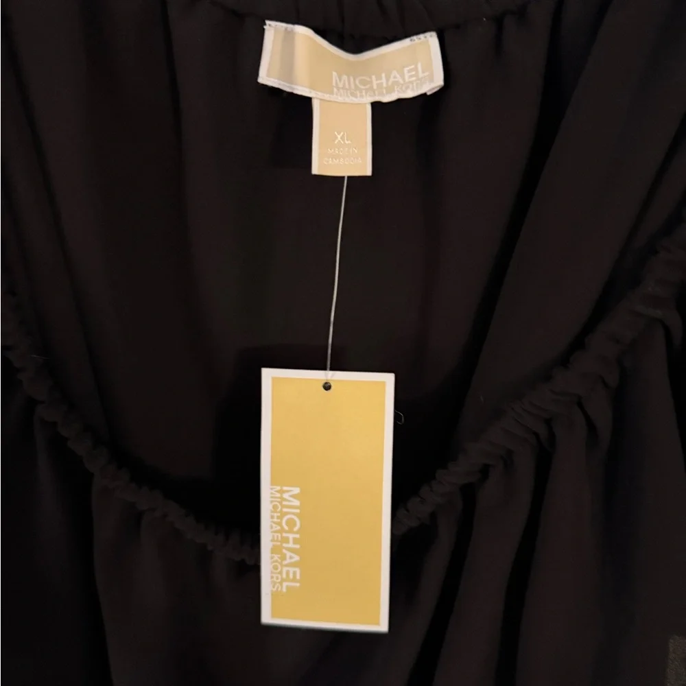 Michael Kors Black Ruffle Blouse - Picture 5 of 6